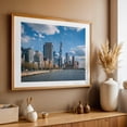thumbnail image 4 of NYC Skyline from Pier 34 03 - Manhattan New York Photography Oak Framed Wall Art Print 24 x 36 inches, 4 of 6