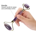 thumbnail image 6 of BIMZUC Natural Jade Roller Massage Amethyst Facial Massager Anti Wrinkle Anti Aging Tool for Face Eyes Neck Body Beauty Skin Care, 6.7 inches / 17 cm, Purple, 6 of 10
