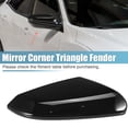 thumbnail image 2 of Derecho Lado Espejo Esquina Triángulo Guardabarros Cubierta para Honda Civic Negro, 2 of 7