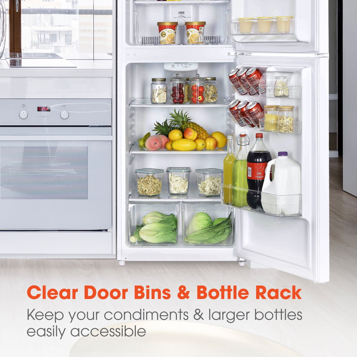 Magic Chef 10.1-cu. ft. Refrigerator with Top Freezer in White
