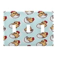 thumbnail image 2 of 2 Gang Light Switch Cover Plate Cute Chick with Egg Wall Plate Decorate Electrical Outlet Cover Plates 4.56”x4.48”, 2 of 8