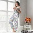 thumbnail image 5 of Sikiie Butterflies on Polka Dots Women’s Ultra-Soft Comfy Lounge Pants Sleepwear Comfy Lounge Pants Drawstring Sleep Bottoms with PocketsLarge, 5 of 6