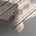 thumbnail image 5 of Brown Geometric Striped Pattern Square Tablecloth,Waterproof Square Table Cover,Wipeable Spillproof Washable Table Cover for Home Kitchen Party Decor 60"x60"(152x152cm), 5 of 6