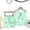 Green, variant on Lilgiuy Unisex Kids Boys and Girls Pajama Sets Summer Solid Color Cartoon Print Sleeveless with Shorts Sleepwear Pullover Loungewear for Bedtime(White,3-4 Years)