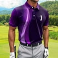 thumbnail image 5 of Zysthvn Summer Men's Tops Shirts Polo Casual Tennis Work T Shirts for Men Short Sleeve Lapel Printed Tops, 5 of 5