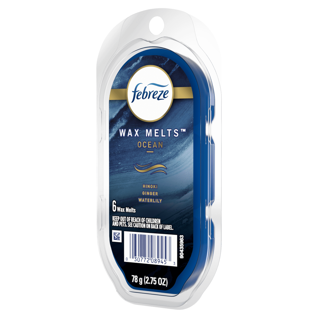 Febreze Wax Melts Air Freshener Ocean Scent, 2.75 oz. Wax Melts (4 Pack)