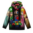 thumbnail image 3 of Super Mario Logo Kid's Hoodies Sweatshirt Novelty Fashion Hooded Hoody Daily Pullover With Pocket For Boys Girls Teen Clothing, 3 of 6