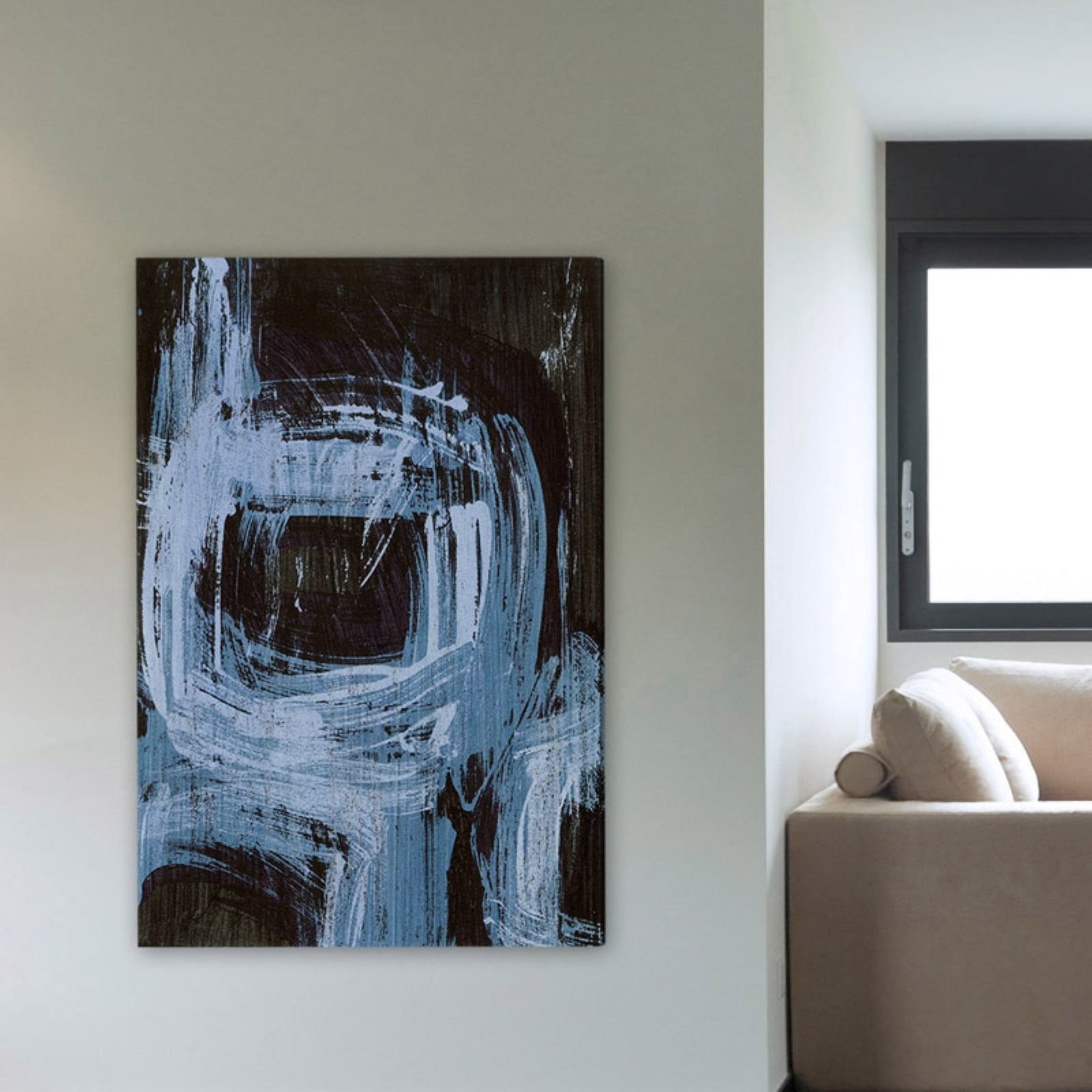 Marmont Hill Sapphire Windows II Painting on Wrapped Canvas
