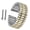 Ribbed[/wo-Tone, variant on Blekon Original Stainless Steel Women Stretch Classics Watch Band Pins Included Only Fits 18mm Watch