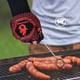 thumbnail image 5 of BRIGHTFUFU HOMEMAXS - Par de guantes para horno resistentes al calor de menos de 800 ℃, guantes protectores de silicona para barbacoa de algodón (negro, rojo), 5 of 8