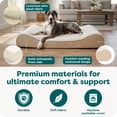 thumbnail image 6 of FurHaven Pet Dog Bed | Orthopedic Ultra Plush Luxe Lounger Pet Bed for Dogs & Cats, Cream, Jumbo Plus, 6 of 10