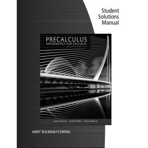 Pre-Owned Student Solutions Manual for Stewart/Redlin/Watson's Precalculus: Mathematics for Calculus, 7th, 9781305253612, 1305253612, Paperback, 7 edition