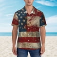 thumbnail image 2 of Balery American Flag1 Camisas hawaianas de manga corta para hombre, camisas playeras de corte holgado, camisas de vacaciones con botones,XX-Large, 2 of 7
