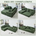 thumbnail image 6 of 106.5” Sectional Sofa with Chaise, YINIX 3 Seater L-Shaped Sofa Couch for Living Room, Green, 6 of 7