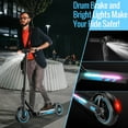 thumbnail image 5 of 600W Electric Scooter for Adults, Up to 25MPH and 22-30Miles Long-Range, 10'' Air Tires, Foldable Commuting Escooter with Double Braking System and App Blue, 5 of 8