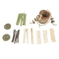 thumbnail image 2 of Juguetes Para Masticar Con Cesta Para Hámster, Juguetes Nutritivos De Bambú Dulce Para Masticar Para Hámster, Seguros Para El Hogar Y El Patio, 2 of 7