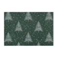 thumbnail image 7 of Yayeee Bath Rug for Bathroom Floor Non Slip Rectangle Fluffy Soft Absorbent Mat, 16"x24", New Year Tree Pattern, 7 of 7