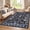 Dark gray-blue-4*6ft, variant on Washable Non-Slip Area Rug - Vintage Floral Low Pile Ultra-Soft Faux Wool Carpet - Spot Resistant, Collapsible Floor Mat for Living Room, Bedroom, Office - Green, 5x7ft, USA Stock