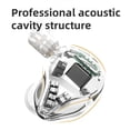 thumbnail image 2 of Auriculares con cable KZ ASX 3.5mm Smartphone 2Pin Auriculares Cable desmontable Auriculares portátiles de metal para caminar Sonido de llamada Auriculares de audio Blanco Rrgular Inevent EL005466-01B, 2 of 7