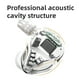 thumbnail image 2 of Auriculares con cable KZ ASX 3.5mm Smartphone 2Pin Auriculares Cable desmontable Auriculares portátiles de metal para caminar Sonido de llamada Auriculares de audio Blanco Rrgular Inevent EL005466-01B, 2 of 7