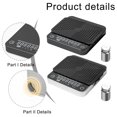 thumbnail image 4 of Digital Kitchen Coffee Scale High Precision Espresso Electronic Scale 4 Modes Aluminum Alloy Hand-Poured Coffee Electronic Scale, 4 of 10