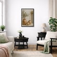 thumbnail image 3 of Framed Canvas Print Olive Tree with Terracotta Pots Wall Art Neutral Rustic Botanical Decorative for Living Room Bedroom - 24"x36" BLACK, 3 of 8