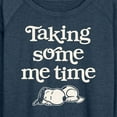 thumbnail image 3 of Peanuts - Taking Some Me Time - Women's Lightweight French Terry Long Sleeve Shirt, 3 of 6