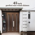 thumbnail image 4 of BSHAPPLUS® 45" Memorial Wind Chimes for Outside, Heavy Duty Black Chimes with 6 Large Deep Tone Aluminum Tubes for Loss of Loved One,Home Garden Hanging Decor, 4 of 11
