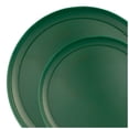 thumbnail image 6 of 6.3″ & 8.6″ Edge Collection Green Plastic Plates Combo Set, 24-Piece Elegant Disposable Dinnerware for 12 Servings, Party & Event Use, 6 of 6