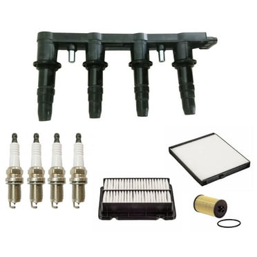 Ignition Coils Spark Plugs & Filters Tune Up Kit For Chevrolet Aveo 1.6L 09-11
