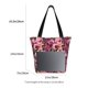 thumbnail image 3 of Fotbe Rose Flowers Bolsa de Playa con Estampado, Bolsa de Hombro, Bolsa de Mano Espaciosa, Bolsa de Viaje Ligera, Bolsa de Compras Versátil, 3 of 6
