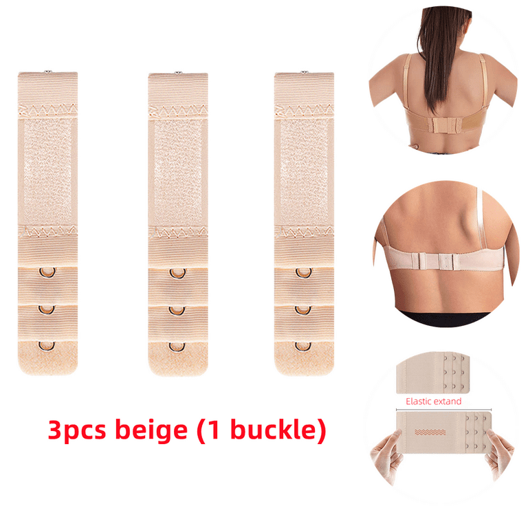 1/3pcs Bra Extender 2/3/4 Hooks Women Elastic Bra Extension Strap Hook Clip  Expander Adjustable Belt Buckle Underwear Accessorie