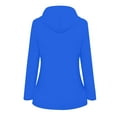 thumbnail image 2 of RYDCOT Womens Anorak Rain Jacket with Hood Plus Size Lightweight Waterproof Active Outdoor Rain Jacket Zip Up Windbreaker Drawstring Trench Coat on Clearance, 2 of 3