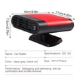 thumbnail image 2 of QJUHUNG Portable Car Heater - 12V Car Heater Defroster 30 Seconds Fast Heating for Winter  Upgraded Ceramic Heater Air Cleaner for Cars - Red - For Car Owners - Suitable for Winter Drivin, 2 of 7