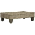 thumbnail image 3 of Safavieh Leary Wicker and Wooden Bench in Natural Unfinished, 3 of 4