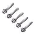 thumbnail image 1 of Unique Bargains M4x35mm Tête de Poêle en Acier Inoxydable Vis Ressort Rondelle 5 Pcs, 1 of 2
