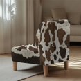 thumbnail image 5 of HELLHERO Cowhide Armless Accent Chair Cover, Stain Protection Dustproof Armless Accent Chair Protector for Bedroom Living Room, 5 of 8