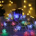 thumbnail image 1 of AMERTEER 10M 80Led Christmas Snowflake String Lights Decorations Winter Fairyland Decor, 1 of 3