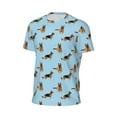 thumbnail image 6 of Wukai German Shepherd Dog Print Men's Short-Sleeved Mesh T-Shirt,Quick-Dry Short Sleeve Workout T-Shirt-Large, 6 of 8