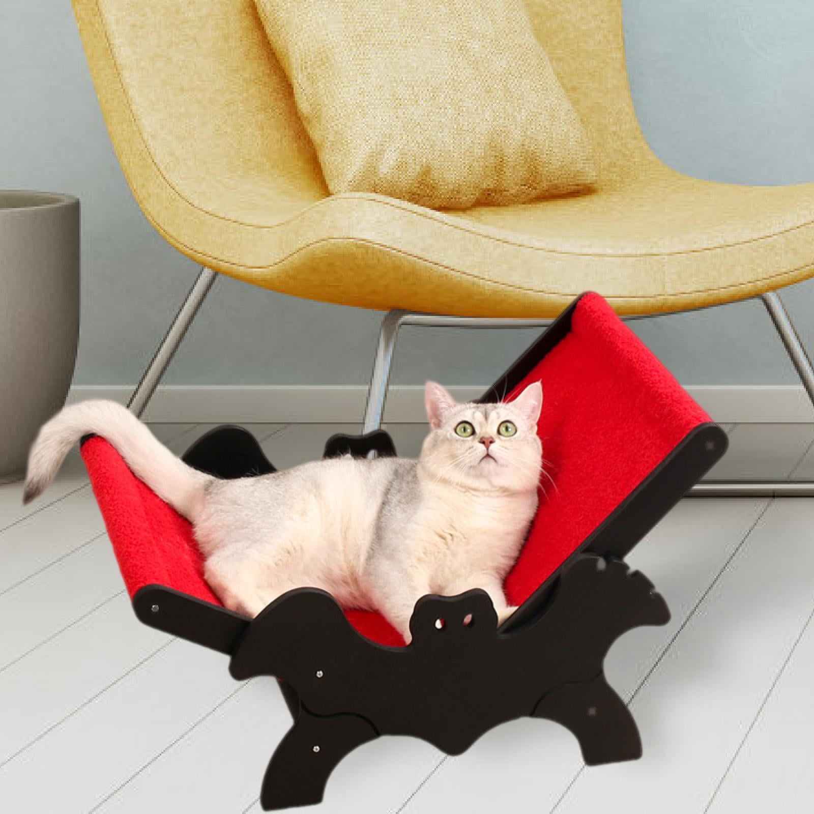 oshhnii Cat Lounge Bed Furniture Cats Elevated Bed Adjustable for Rabbit Dogs Kitten