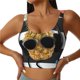 thumbnail image 1 of Fotbe Pineapple With Black Glasses Sujetador Deportivo Largo sin Aros para Mujer con Almohadillas y Soporte Medio, Transpirable y Absorbente, Camiseta Tipo Chaleco o Tank Top-Large, 1 of 8