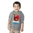 thumbnail image 2 of Awkward Styles Thanksgiving Toddler Hoodie Brother Turkey Fleece Hooded Sweatshirt, 2 of 4