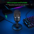 thumbnail image 3 of Razer Seiren Mini USB Condenser Microphone USB Powered Smart Noise Reduction Built-in Shock Mount for Live Broadcast/Song Recording Compatible for Windows/Mac, 3 of 10