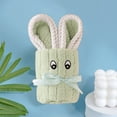 thumbnail image 3 of MZCPSYHA Corals Fleece Small Towel Squares Handkerchief Cute Rabbits Shaped Souvenir Gift Towel, 3 of 3