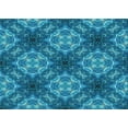 thumbnail image 1 of Ahgly Company Indoor Rectangle Patterned Blue Eyes Blue Area Rugs, 2' x 4', 1 of 6