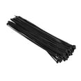 thumbnail image 5 of Uxcell Cable Ties Cable Zip Ties Adjustable Cable Tie Wraps Multi-Purpose Nylon 7.87" x  0.1" Black 100pcs, 5 of 5