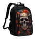 thumbnail image 1 of Disketp Vintage Butterfly Flower Skull Mochila de Viaje Estampada para Laptop con Puerto de Carga USB, Mochila Impermeable para Computadora – Regalo para Hombres y Mujeres, 1 of 7