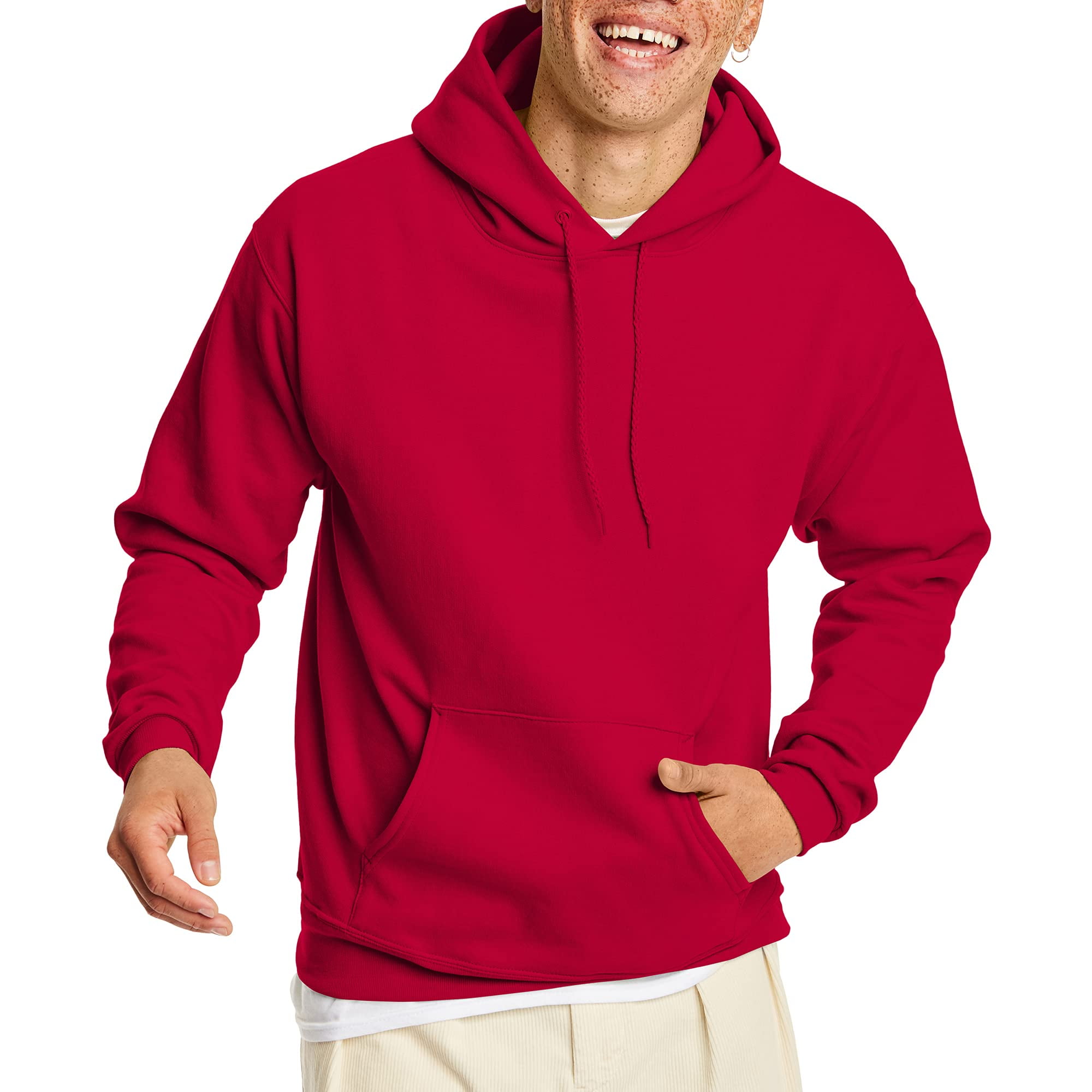 hanes sweatshirt red
