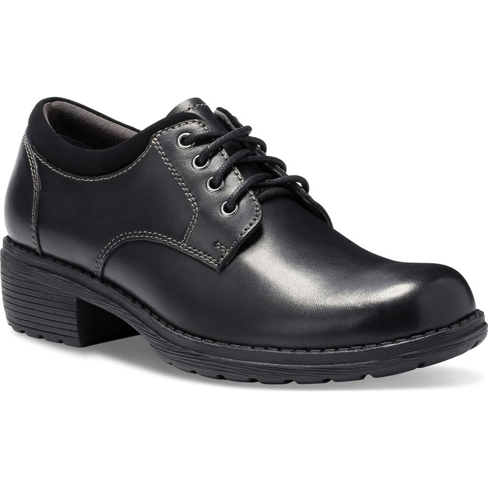 black leather women's eastland oxford shoe