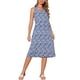 thumbnail image 2 of VESTIDO SIN MANGAS BOHO IKAT INSPIRADOR DE MUJER CON BOLSILLOS, VESTIDO MIDI CASUAL PARA EL DÍA DE LAS MADRES, AZUL OSCURO L, 2 of 6